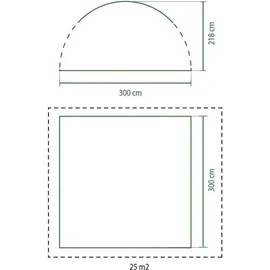 Coleman Event Shelter 3 x 3 m grau/weiß