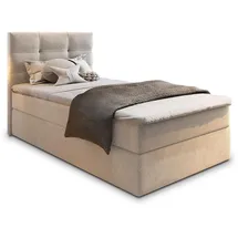masseno Boxbett mit Bettkasten ¦ beige ¦ Maße (cm): B: 80 H: 98