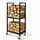 Proregal Kaminholzregal PHOENIX Metall 82 x 44 x 28 cm Schwarz