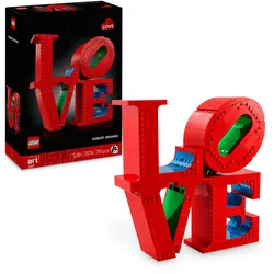 LEGO Art LOVE, Bauset für Erwachsene, Wohn- und Büro-Deko 31214