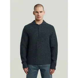 G-Star Polo Collar Halbzippullover Blau M