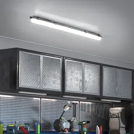 ETC Shop LED Feuchtraumleuchte 127,5 cm LED Röhre Garage Werkstattleuchte kaltweiß led Wannenleuchte 18 Watt, 1700lm 6400K, 6er Set
