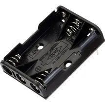 TRU Components BH 431-1P Batteriehalter 3x Micro (AAA) Kontaktpole