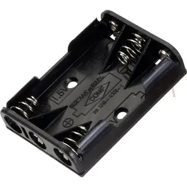 TRU Components BH 431-1P Batteriehalter 3x Micro (AAA) Kontaktpole