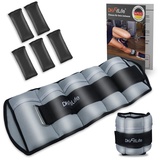 DH FitLife 2er-Set 4,5kg Fußgelenk Gewichtsmanschetten mit verstellbaren Gewichten für Beine und Arme | 2 Variationen 2,5kg&4,5kg | ankle Weights | Knöchelgewichte für Krafttraining