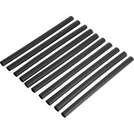 DSG CANUSA 2810064952CO Schrumpfschlauchsortiment Schwarz 6.40mm 3.20mm Schrumpfrate:2:1 10St.