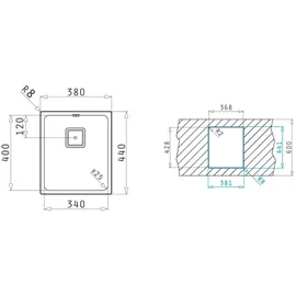 PYRAMIS LUME (40X40) 1B Flächenbündig
