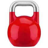 GORILLA SPORTS Kettlebell Gewicht 8 bis 36 kg, Bodenschonende, aus Massivstahlguss, Kugelhantel, Competition Kugelgewicht, Profi Schwunghantel, für Krafttraining, Gym rot