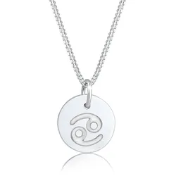 Elli Kette mit Anhänger »Halskette Sternzeichen Krebs 925 Sterling Silber« Elli Silber 45
