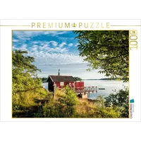 Calvendo Puzzle Eine Holzhütte an der Küste 1000 Teile