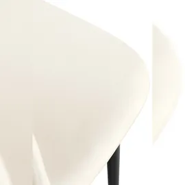 CLP 4er Set Esszimmerstühle Napier creme Samt