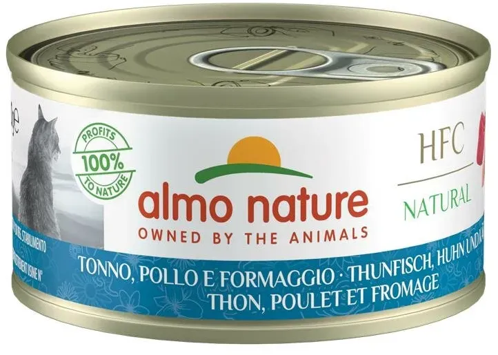 Almo Nature HFC Cat - Dose Thunfisch & Huhn & Käse 70g