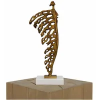 KUNSTLOFT Skulptur, Kupfer, Stein, 39x13x9 cm, Dekoration, Skulpturen &