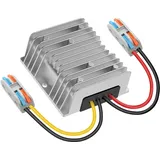 Fxlpower 24V auf 12V Spannungswandler, Step Down 24V 12V 15A 180W mit Schnellverbinder Kabelverbinder, Spannungswandler 24 auf 12 für Golfwagen, Truck