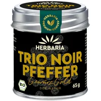 HERBARIA TRIO NOIR PFEFFER, schwarzer Bio Pfeffer ganze Körner, 65g