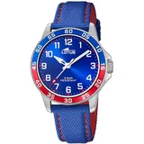 Lotus Junior Collection 36 Gehäuse Ledergehäuse Blau Sportarmband Rot