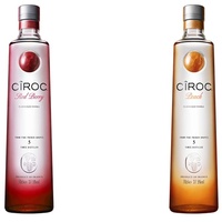CÎROC Flavours: CÎROC Peach Ultra-Premium Vodka + CÎROC Red Berry Ultra-Premium Vodka (2 x 0.7 l)
