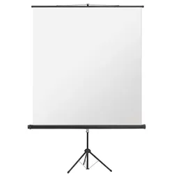 Magnetoplan Stativ-Leinwand Cineflex Standard - (B)200x(H)200cm - einklappbares Dreibein-Stativ