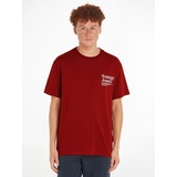 Tommy Jeans T-Shirt »TJM REG MODERN TM TEE«, mit großem Aufdruck auf dem Rücken, rot