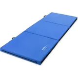 Gymtek Klappbare Turnmatte 180x60x5cm, Gymnastikmatte Dicke 5cm, Weichbodenmatte, Matratze Trainieren, Sportmatte Dicke, Gymnastikmatte Faltbar 3 Teile, Trainingsmatte, Turnmatte für Zuhause