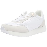 Tommy Hilfiger Damen Runner Sneaker Essential Runner Sportschuhe, Weiß (White), 36 EU