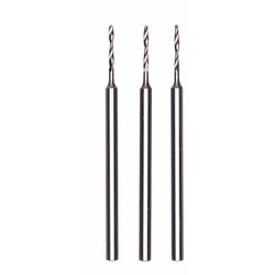 Proxxon 28854 Mikro-Spiralbohrer (HSS-Stahl), 1,0 mm, 3 Stück