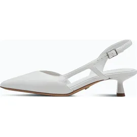 TAMARIS Damen Sling Pump mit Stilettoabsatz, weiß, 39 EU