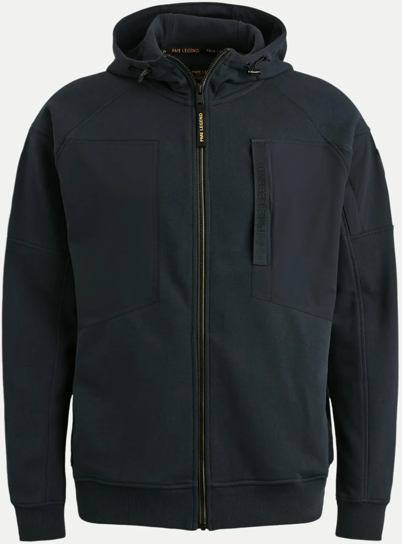 Jacke French Terry Schwarz M