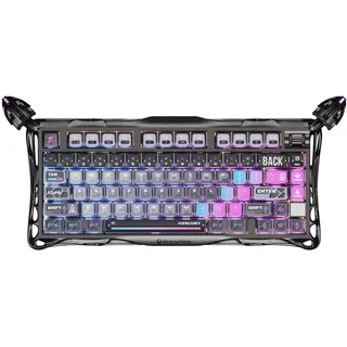 None Mercury K1 Pro Gaming Tastatur BT5.0/2.4G/USBC, 75% Gasket HotSwapfähiger Mec...