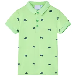 Kinder-Poloshirt Neongrün 104