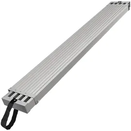 Vevor Teleskop-Arbeitsplanke aus Aluminium, 1,8–2,7 m, 227 kg Tragkraft, 31,8 cm breites Aluminium-Gerüstbrett, Verlängerungs-Bühnenbrett mit Rutschfester Plattform, Gerüstleiter-Zubehör