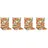 BEO Sitzauflage 98 x 46 x 8 cm beige 4-tlg.