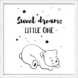 Gerahmtes-Bild LITTLE ONE I - bunt