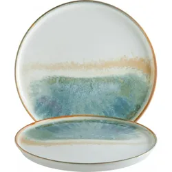 6x Bonna Fium Hygge Teller flach Ø28cm 1,8cm tief FIUHYG28DZ Essteller Speiseteller Servierteller Geschirr