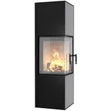 HITZE Eck Kaminofen SIGA 6,5 kW schwarz Holzofen Stückholzofen