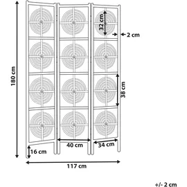 Beliani Beliani, Paravent + Raumteiler