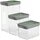 Mepal Omnia Vorratsdosen-Set grün 9,4 x 14,5 cm 0,7/1,1/2,0 l