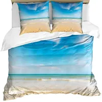 ABAKUHAUS Hawaii Bettwäsche Set für Doppelbetten, Tropic Himmel Meer