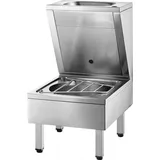 Delabie Ausgussbecken/Waschtisch-Kombi. bodenst. Edst. 1.4301 sat
