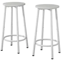 Vicco Barhocker Edmonton Weiß, 31,5 x 64 cm 2er