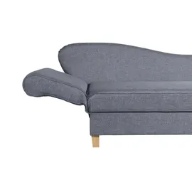 Max Winzer Recamiere Flachgewebe 3-Sitzer Blau