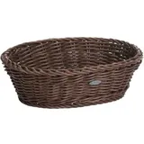 Westmark Saleen, Mehrzweck-Korb, Gastrotauglich, oval, 25,5 x 19 x 8 cm, Kunststofffaser, Dunkelbraun, 02056006101