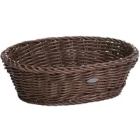 Westmark Saleen, Mehrzweck-Korb, Gastrotauglich, oval, 25,5 x 19 x 8 cm, Kunststofffaser, Dunkelbraun, 02056006101