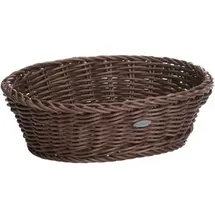 Westmark Saleen, Mehrzweck-Korb, Gastrotauglich, oval, 25,5 x 19 x 8 cm, Kunststofffaser, Dunkelbraun, 02056006101