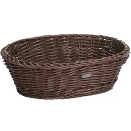 Westmark Saleen, Mehrzweck-Korb, Gastrotauglich, oval, 25,5 x 19 x 8 cm, Kunststofffaser, Dunkelbraun, 02056006101