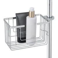 Wenko Duschstangencaddy Mod. Valognes Edelstahl Duschablage ohne Bohren rostfreier