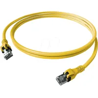 EasyLan CPP1OYAYAY0010 - Cat.6a Patchkabel, DualBoot, PushPull, S/FTP, gelb,