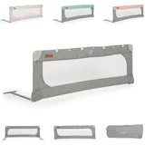 Cangaroo Bettschutzgitter Leinen 130 cm Bettgitter Rausfallschutz Front klappbar grau