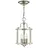 Elstead Lighting Pendelleuchte Deckenlampe Hängeleuchte Stahl Glas Nickel D 20 cm Esszimmerlampe