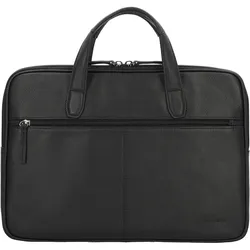 d & n Business Line Aktentasche Leder 40 cm Laptopfach schwarz Schwarz Herren 